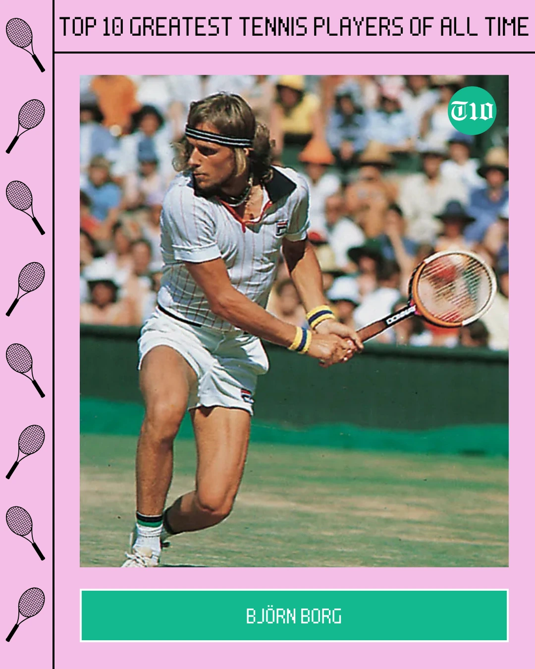 Top 10 Greatest Tennis Players of all Time » Best 5 Picks Björn Borg are Top 10 Greatest Tennis Players of All Time
