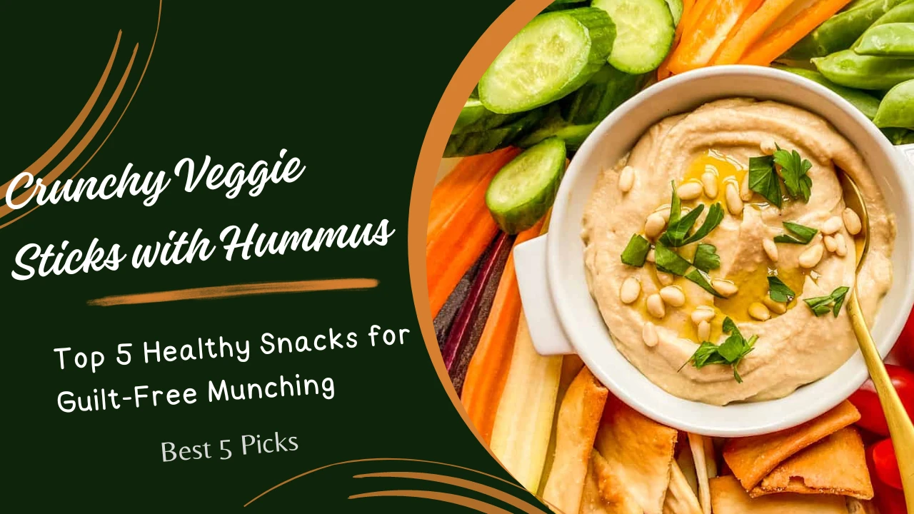 Top 5 Healthy Snacks for Guilt-Free Munching » Best 5 Picks Crunchy Veggie Sticks with Hummus - Top 5 Healthy Snacks for Guilt-Free Munching