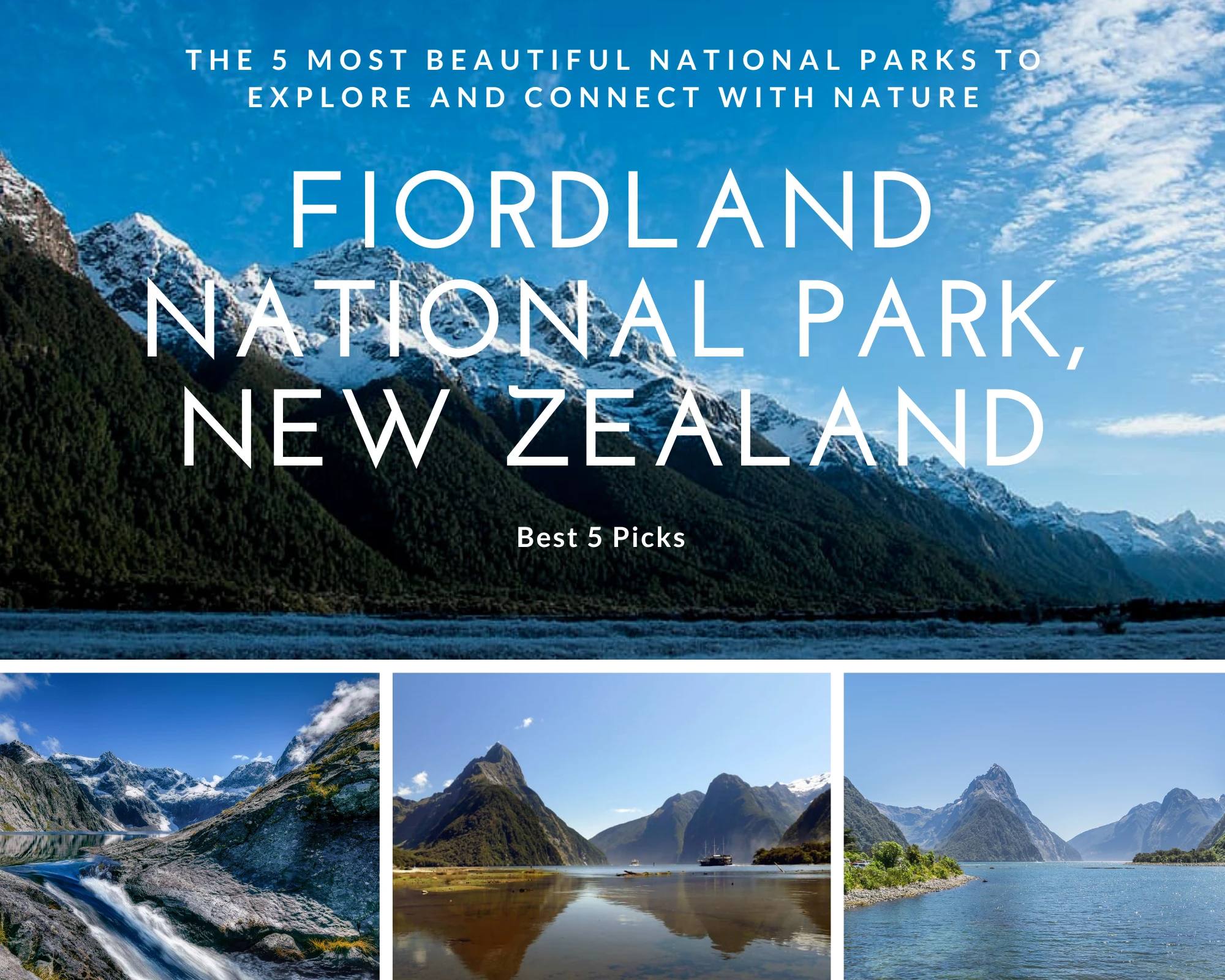 Top 5 Most Beautiful National Parks in The World » Best 5 Picks Fiordland National Park, New Zealand - Top 5 Most Beautiful National Parks in The World