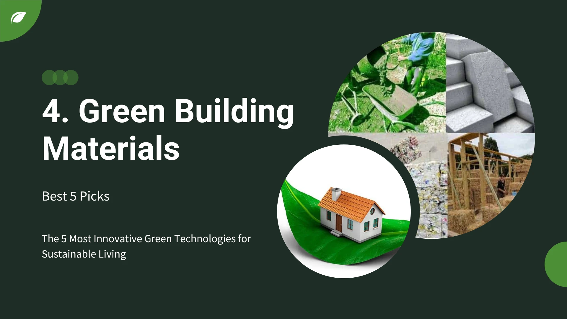 5 Most Innovative Green Technologies for Sustainable Living » Best 5 Picks Green Building Materials - 5 Most Innovative Green Technologies for Sustainable Living
