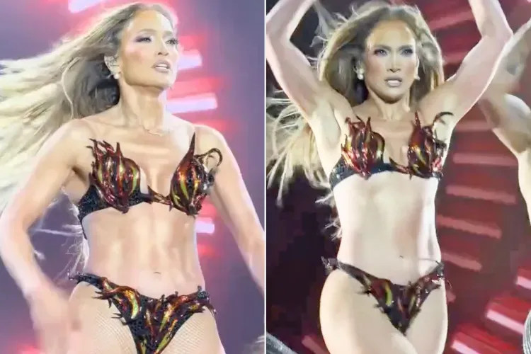 Jennifer Lopez Stuns in Fiery New Look as She Prepares for Her Spectacular Vegas Residency » Best 5 Picks Jennifer Lopez bikini with abs