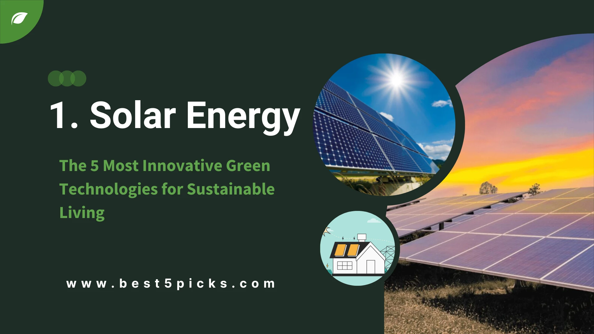 5 Most Innovative Green Technologies for Sustainable Living » Best 5 Picks Solar Energy - 5 Most Innovative Green Technologies for Sustainable Living