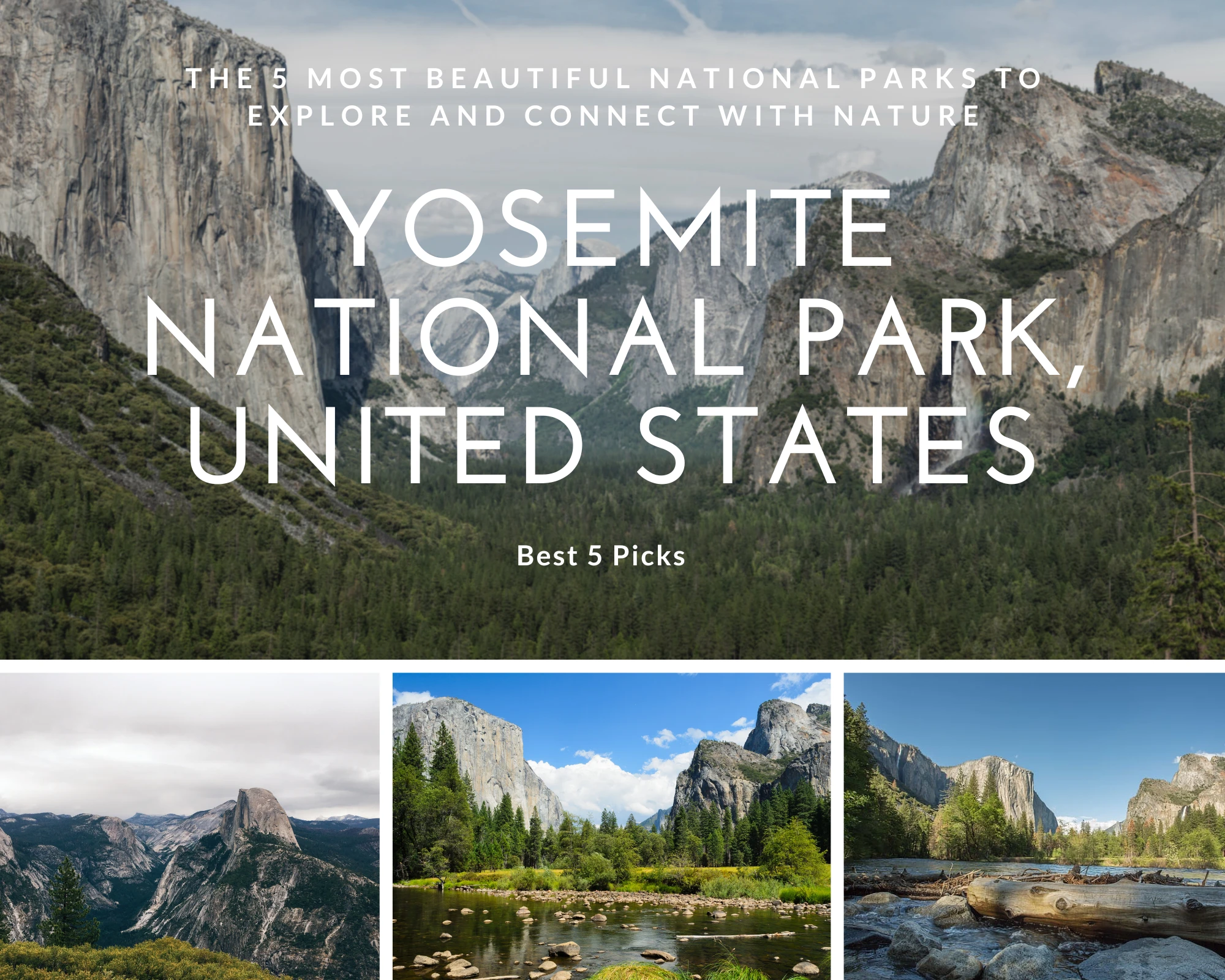 Top 5 Most Beautiful National Parks in The World » Best 5 Picks Yosemite National Park, United States - Top 5 Most Beautiful National Parks in The World